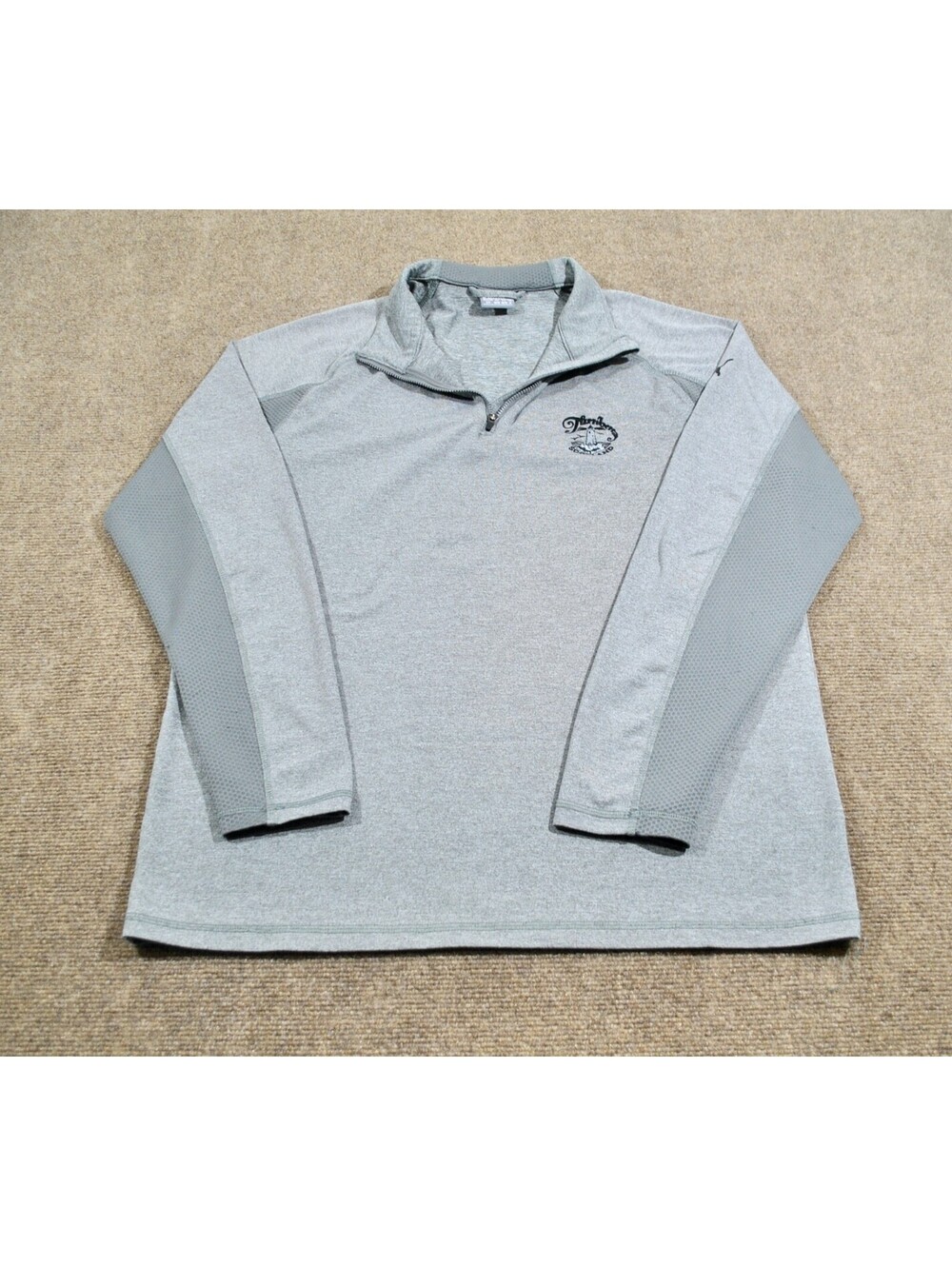Turnberry Lighthouse Scotland Golf Course Club Gray Puma Wind Rain Jacket Small